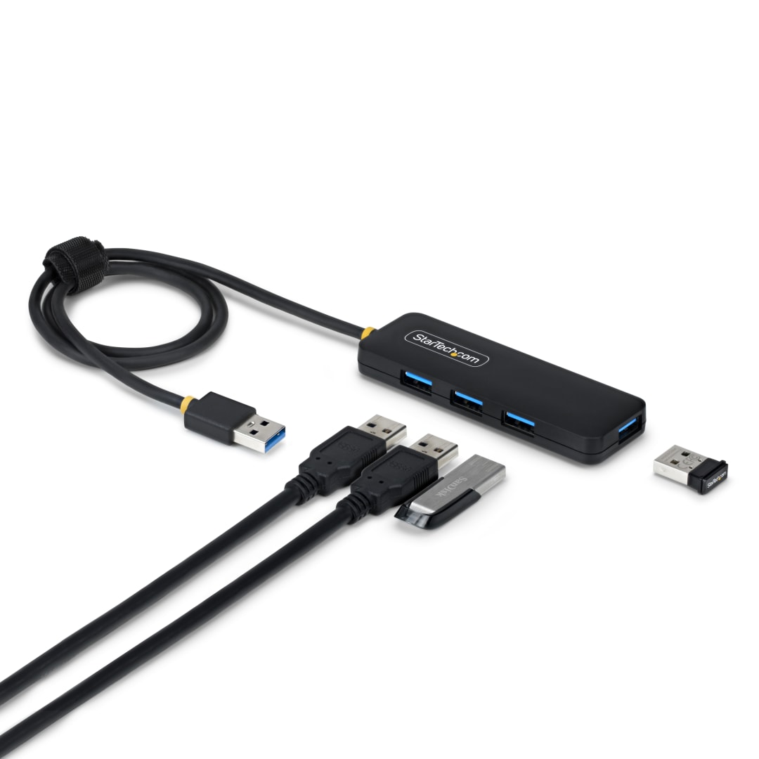 4-Port USB-A 5Gbps USB-A Hub - Bus Powered - 2' Host Cable