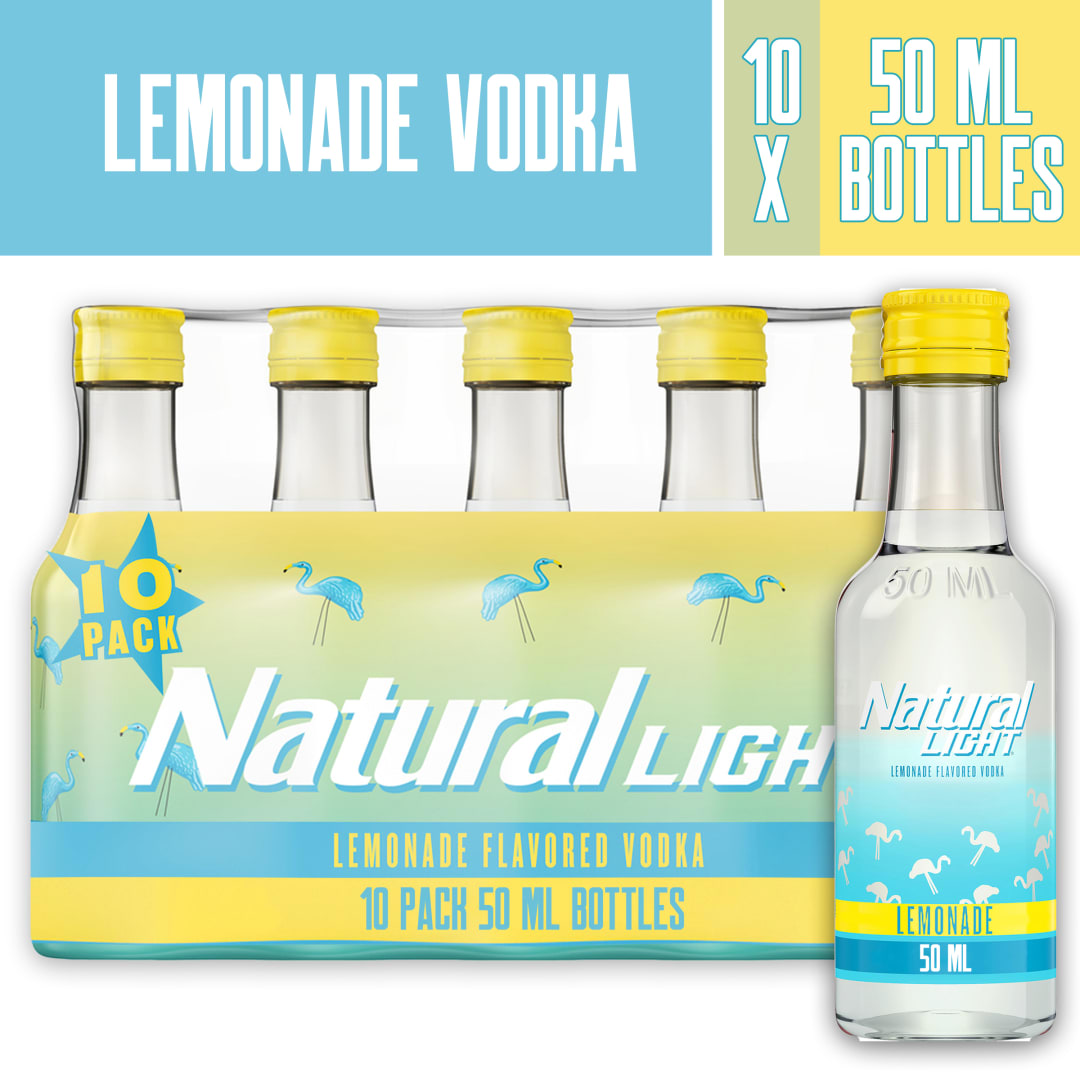 Natural Light Lemonade Flavored Vodka 10 Pack