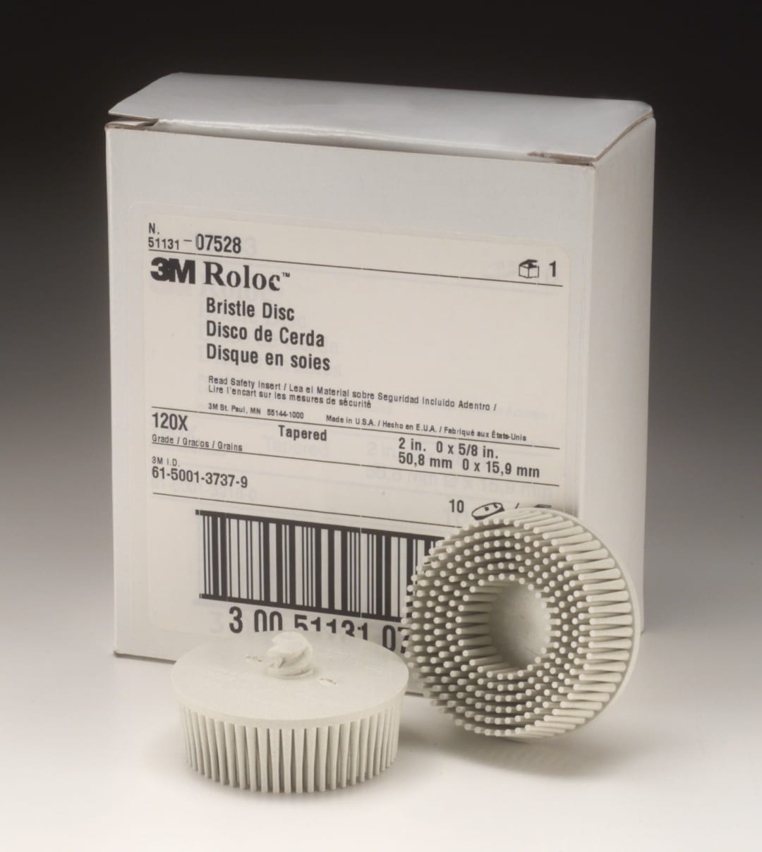 Scotch-Brite™ Roloc™ Bristle disk RD-ZB, biely, 50 mm, 120