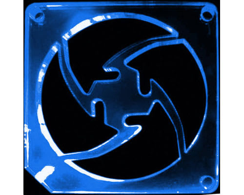 Blue 8cm X Design LED Fan Guard