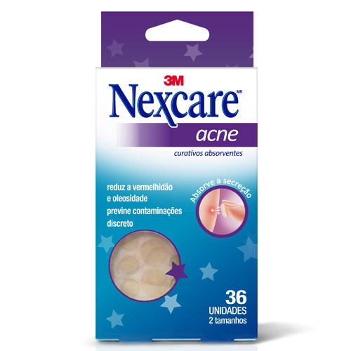 Curativos Absorventes para Acne Nexcare™, 36 Unidades