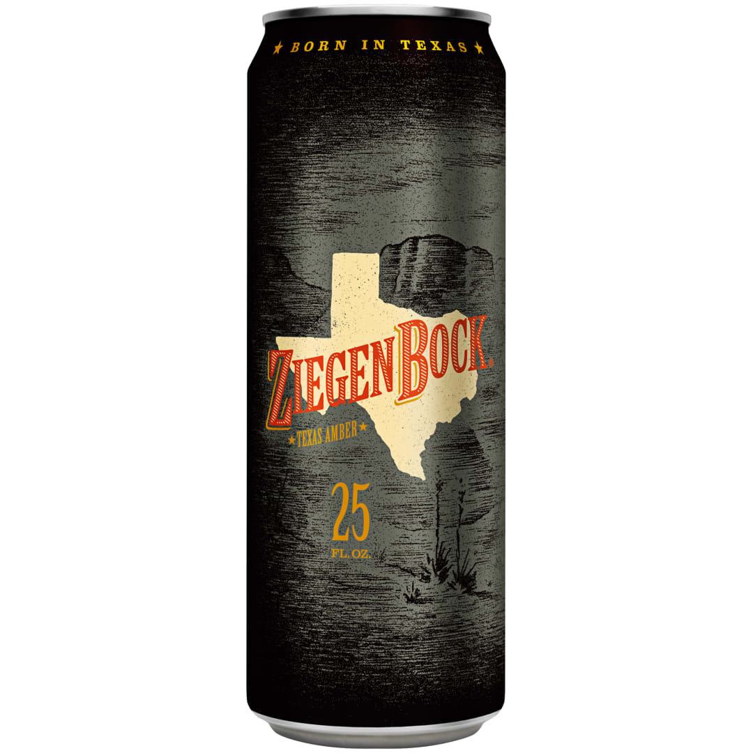 Ziegen Bock Texas Amber Beer, 25 fl. oz. Can