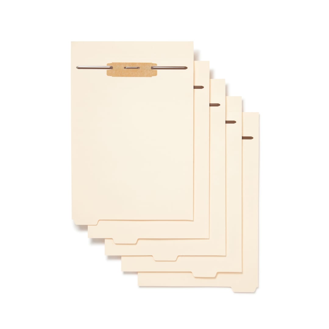 Folder Dividers with Fasteners, Bottom Tab