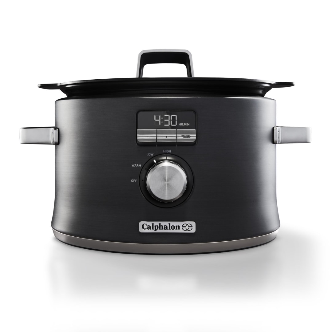 Calphalon® Digital Sauté Slow Cooker, Dark Stainless Steel