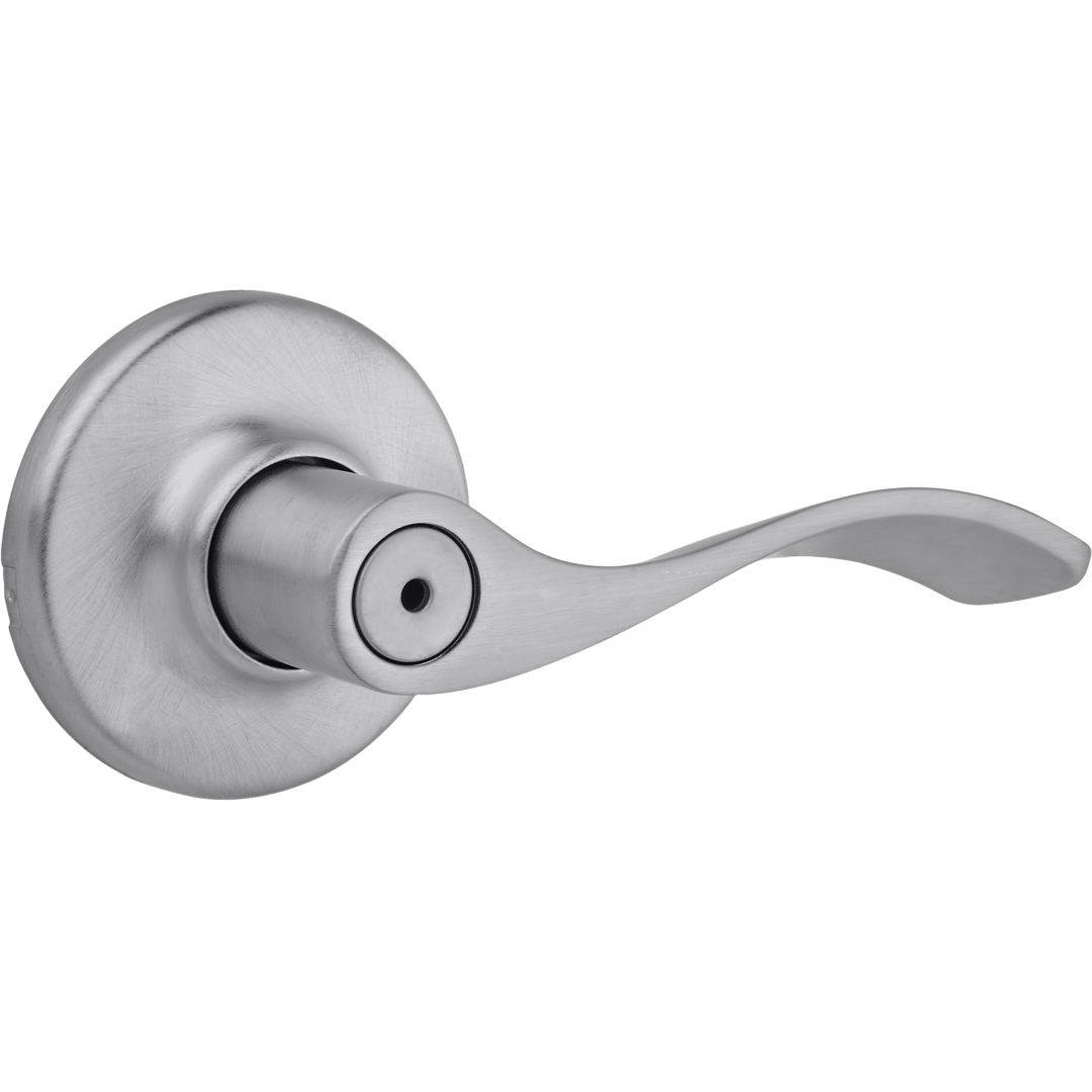 Balboa Bed/Bath Door Lever in Satin Chrome