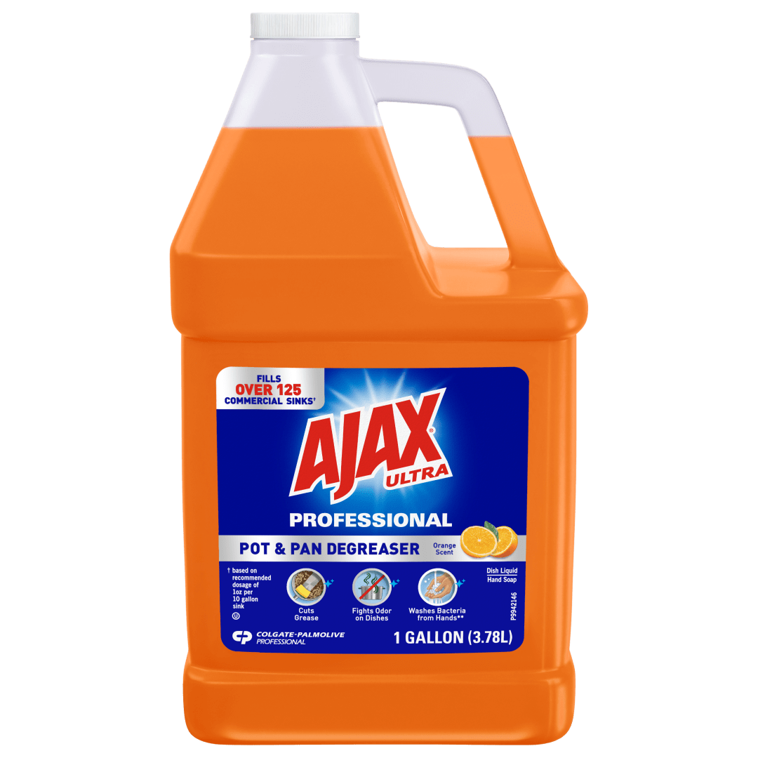 Ajax Ultra Professional Triple Action, Orange Pot & Pan Degreaser - 1 gallon