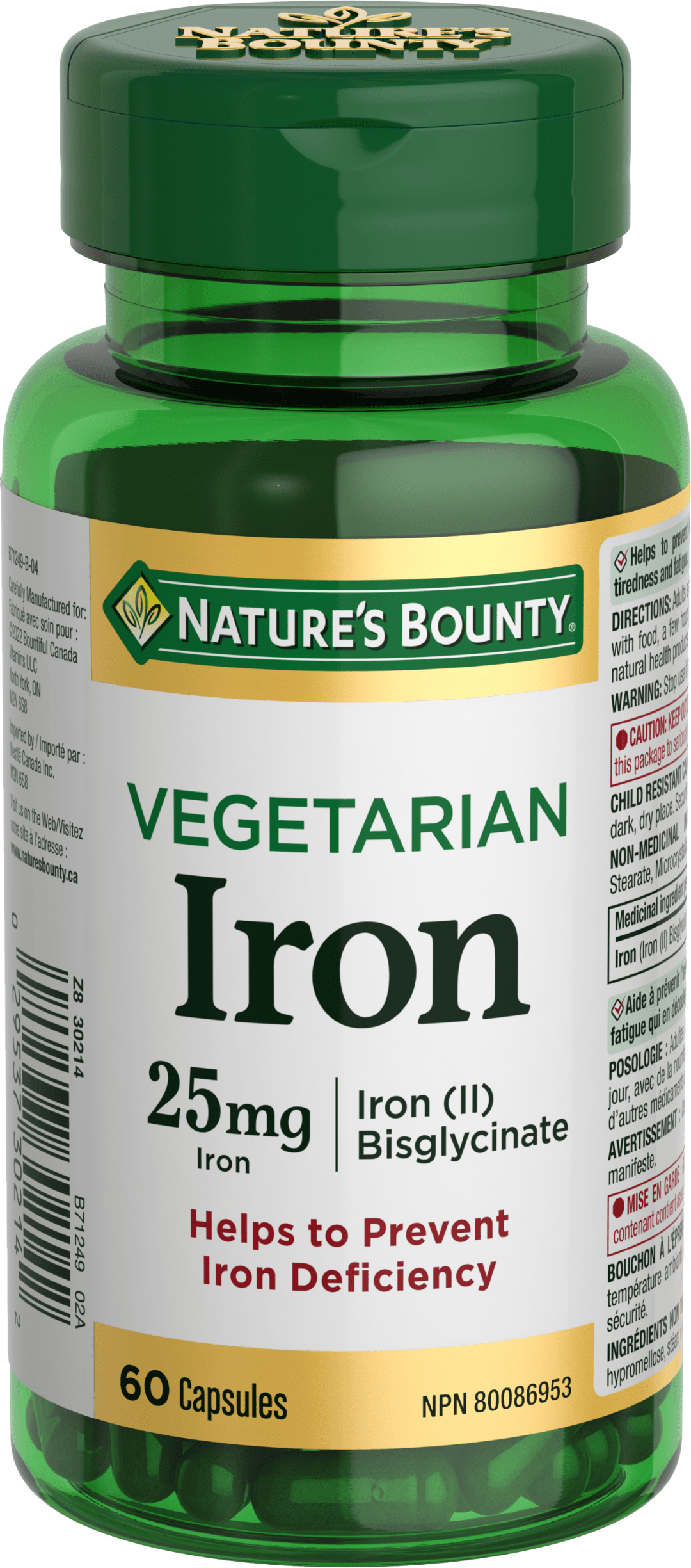NBTY Vegetarian Iron 24x60 CAP CA