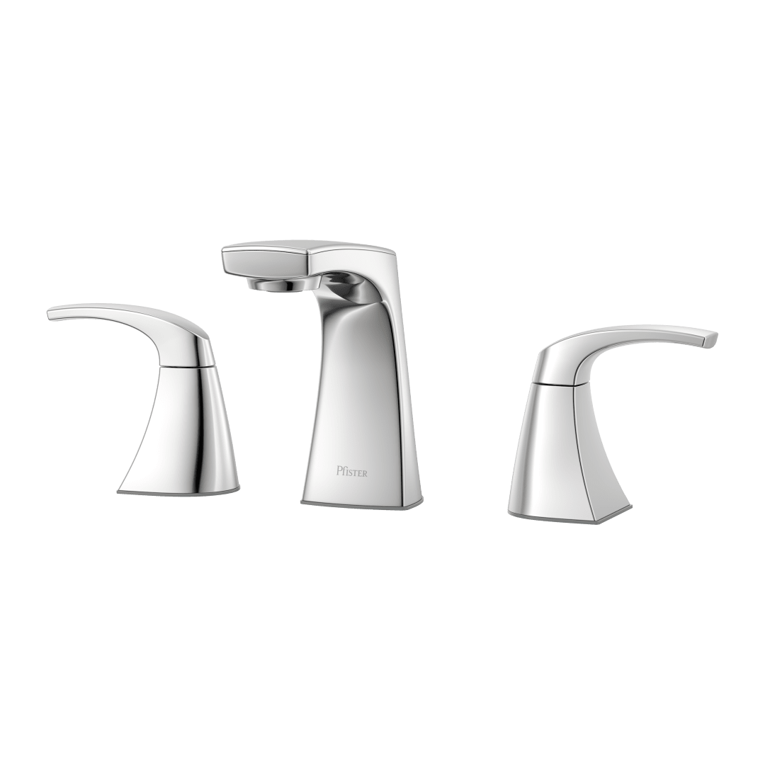 Karci 2-Handle 8" Widespread Bathroom Faucet in Polished Chrome