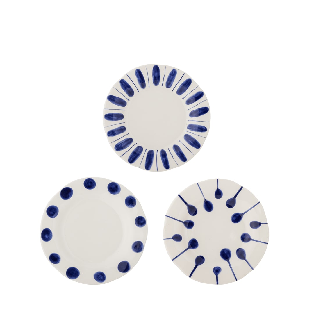 82072671 - Linora Plate, Blue, Stoneware STOCK: 300