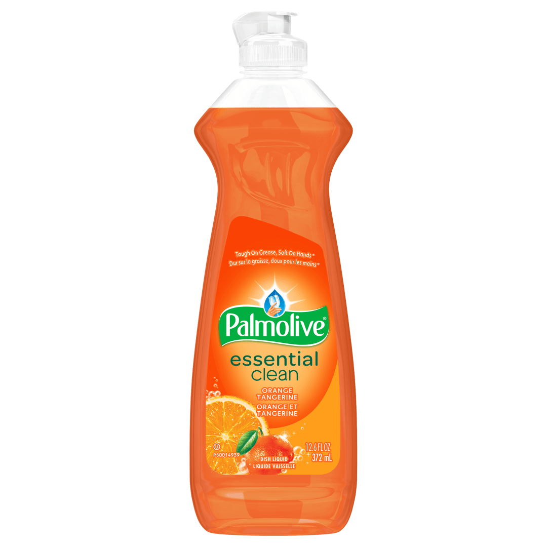 Palmolive Essential Clean Liquid Dish Soap, Orange Tangerine Scent - 372 mL