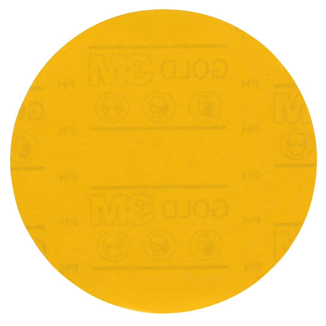 3M™ Hookit™ 288U Sarı Delikli Zımpara, 150 mm, Deliksiz, 500, 9259