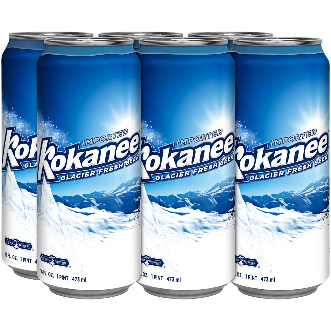 Kokanee Glacier Beer, 6 Pack 16 fl. oz. Cans, 5% ABV