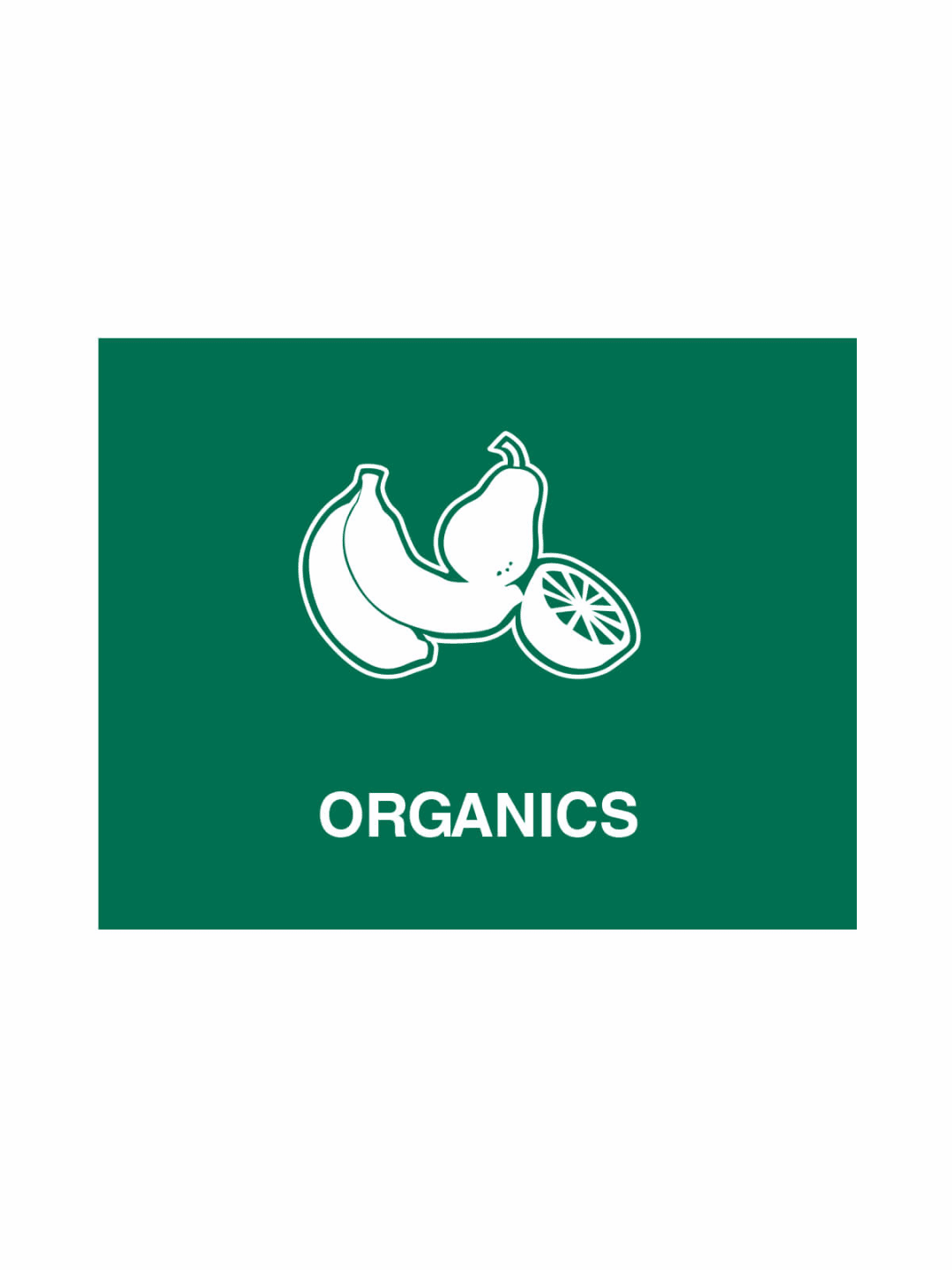  VISION - Sign - Organics - Green