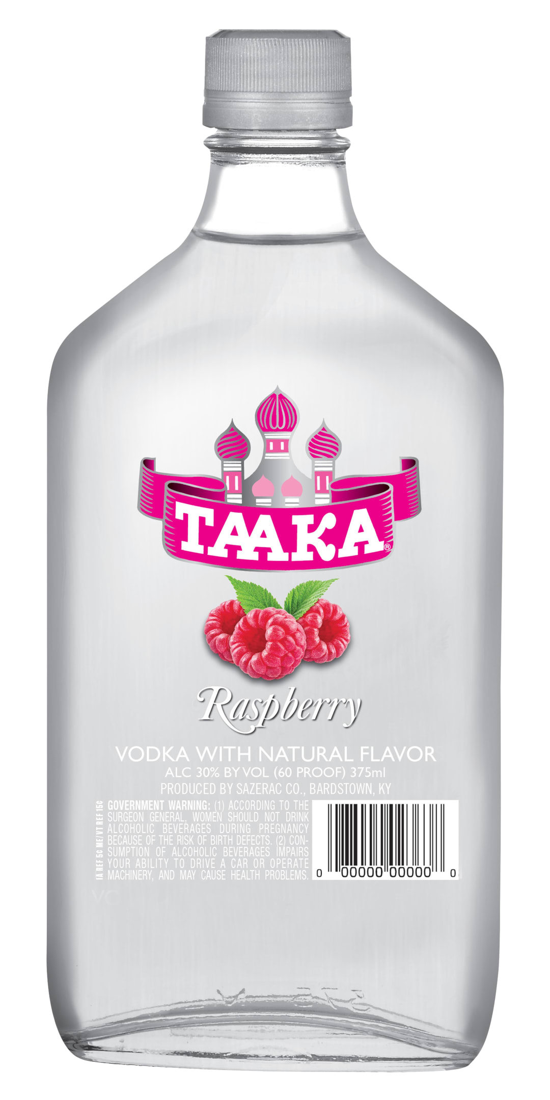 Taaka Raspberry Vodka 375ml 60 Proof
