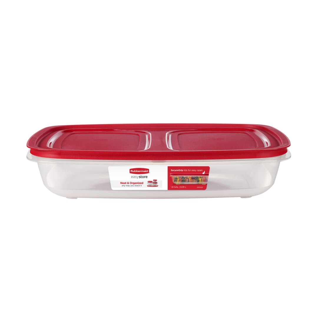 Rubbermaid 28.8-Cup EasyStore Rectangle Container, Food Storage Container, Food Storage Container with Lids