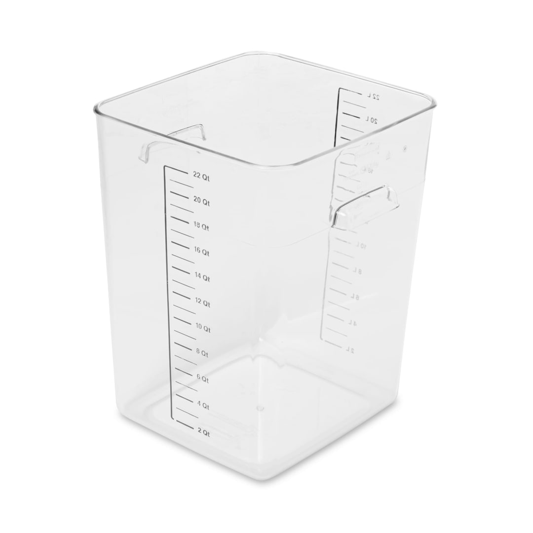 Square Storage Container 22 QT Clear