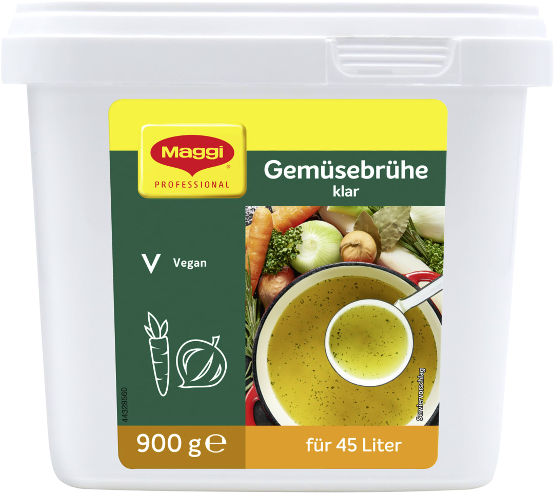 MAGGI Klare Gemüsebrühe 900g, für 45 Liter