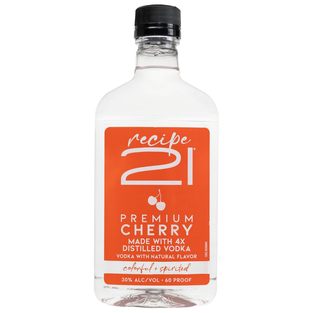 Recipe 21 Cherry Vodka 375ml 60 Proof