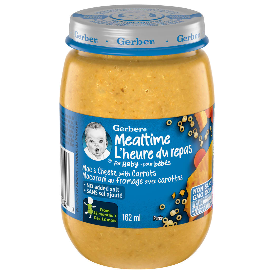 GERBER Pure Jar Mcrn Chse (12x162ml) CA