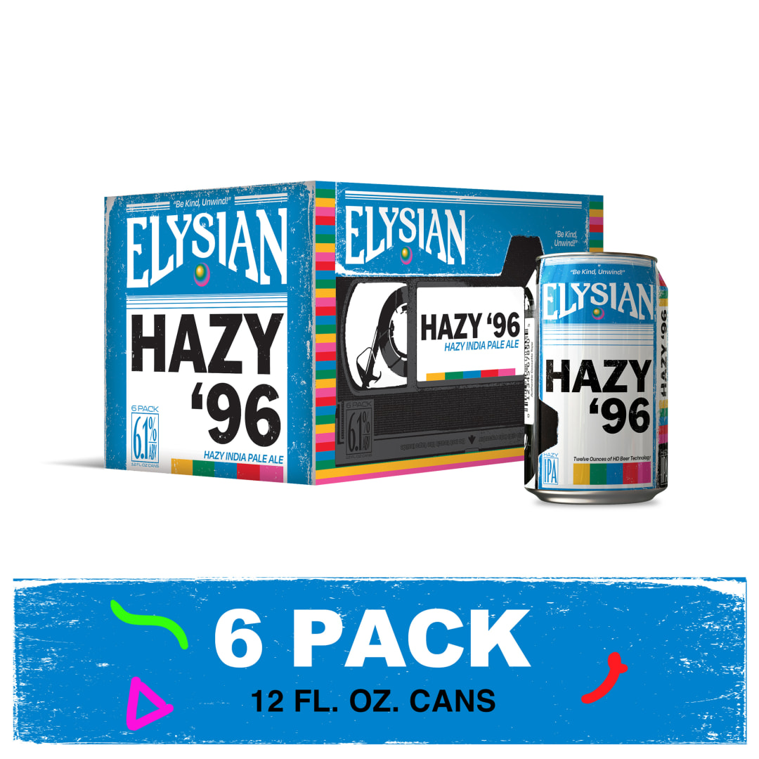 Elysian Hazy '96 Hazy IPA 6 - 12 fl oz Cans, 6.1% ABV