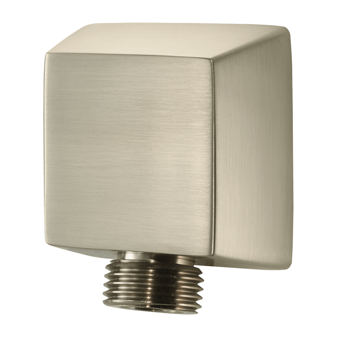 Shower Square Drop Elbow in Brushed Nickel
