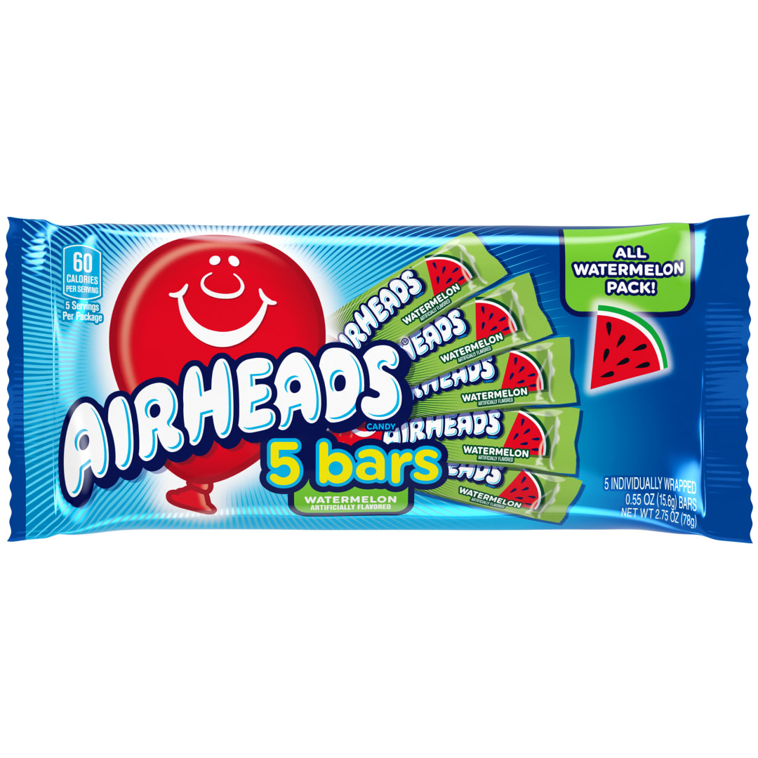 Airheads Bars Watermelon 5 pc Check Stand Bag