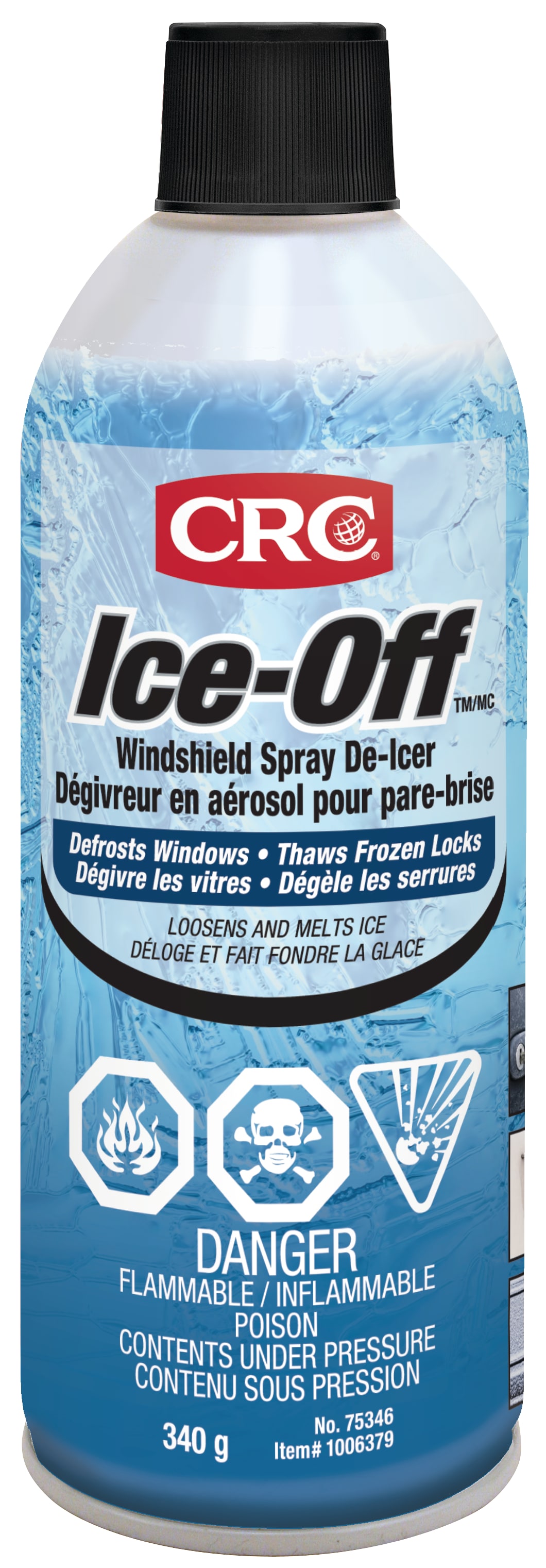 CRC Ice-Off Windshield Spray De-Icer (F/E) 1X340G