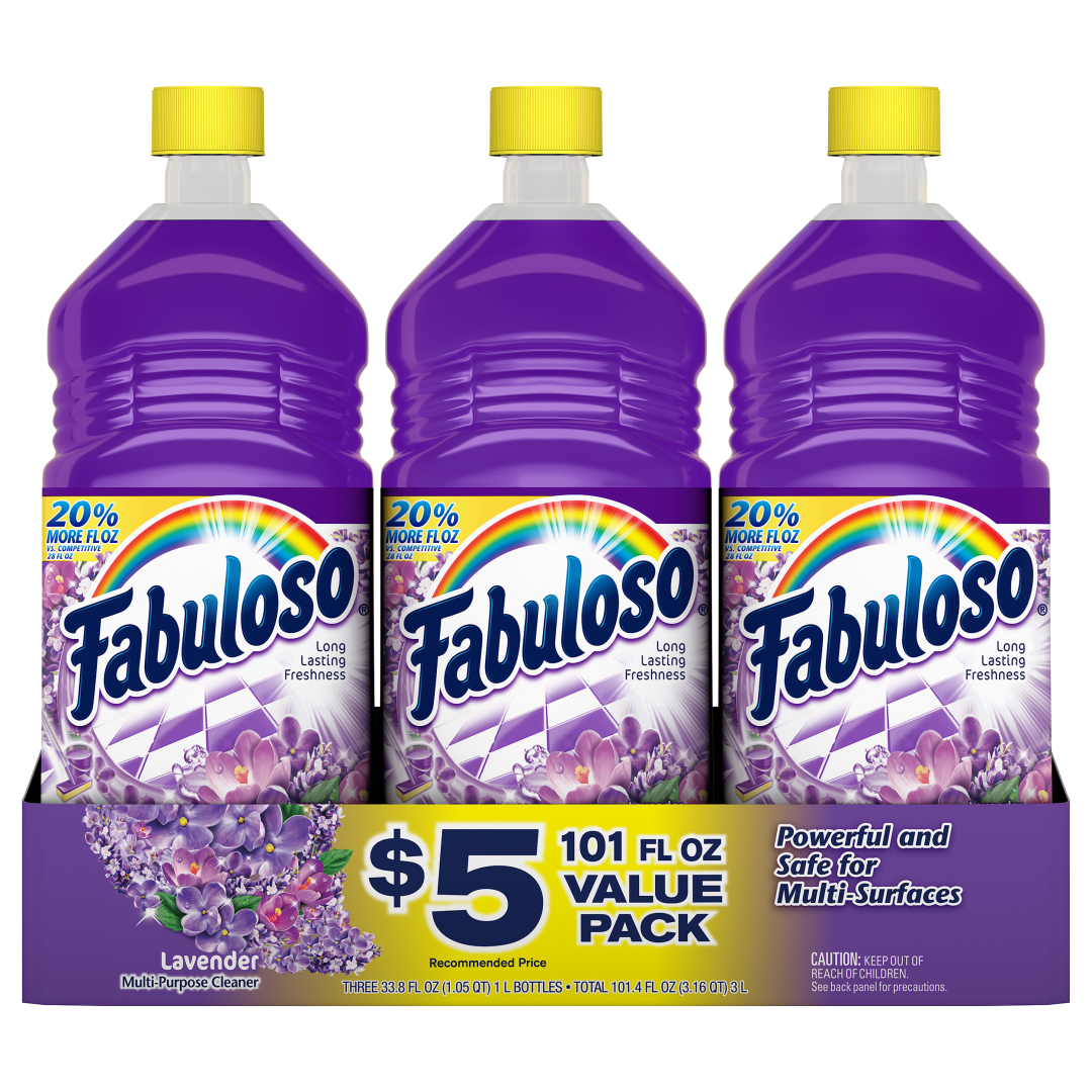 Fabuloso All Purpose Cleaner, Lavender - 33.8 fluid ounce, pack of 3