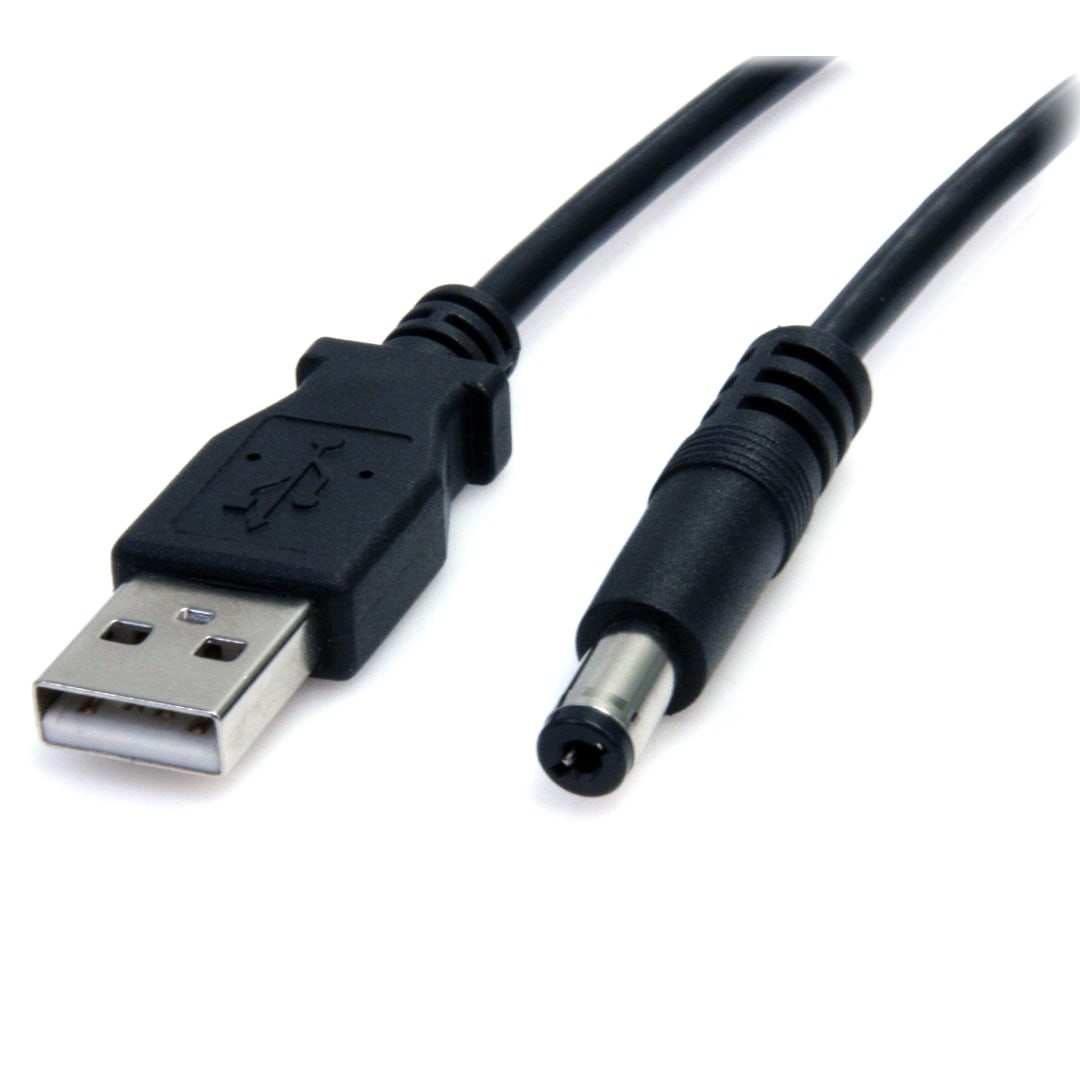 2 m USB to Type M Barrel 5V DC Power Cable
