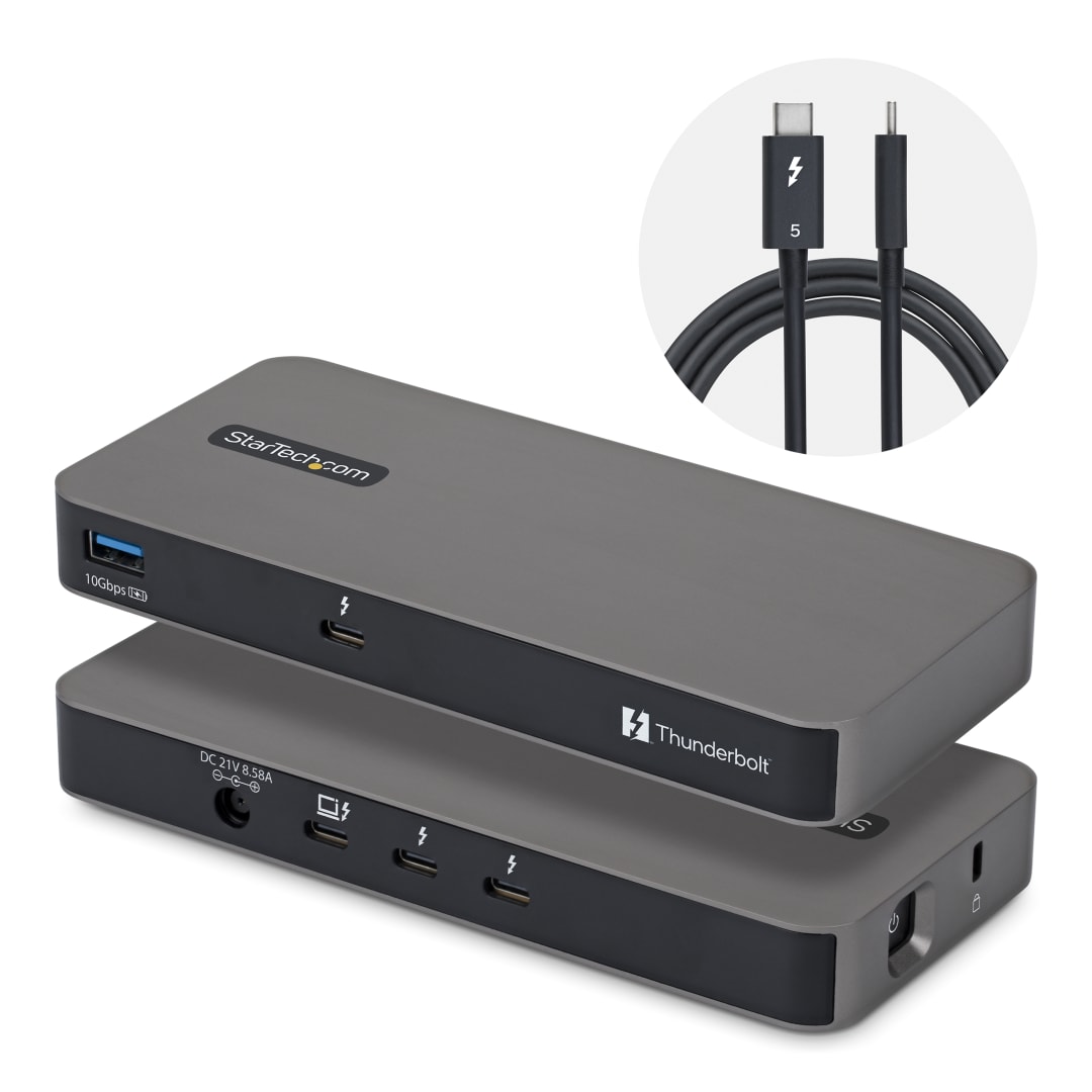 Thunderbolt 5 Hub - 3xTB5, 3x8K, 1xUSB-A, 140W PD