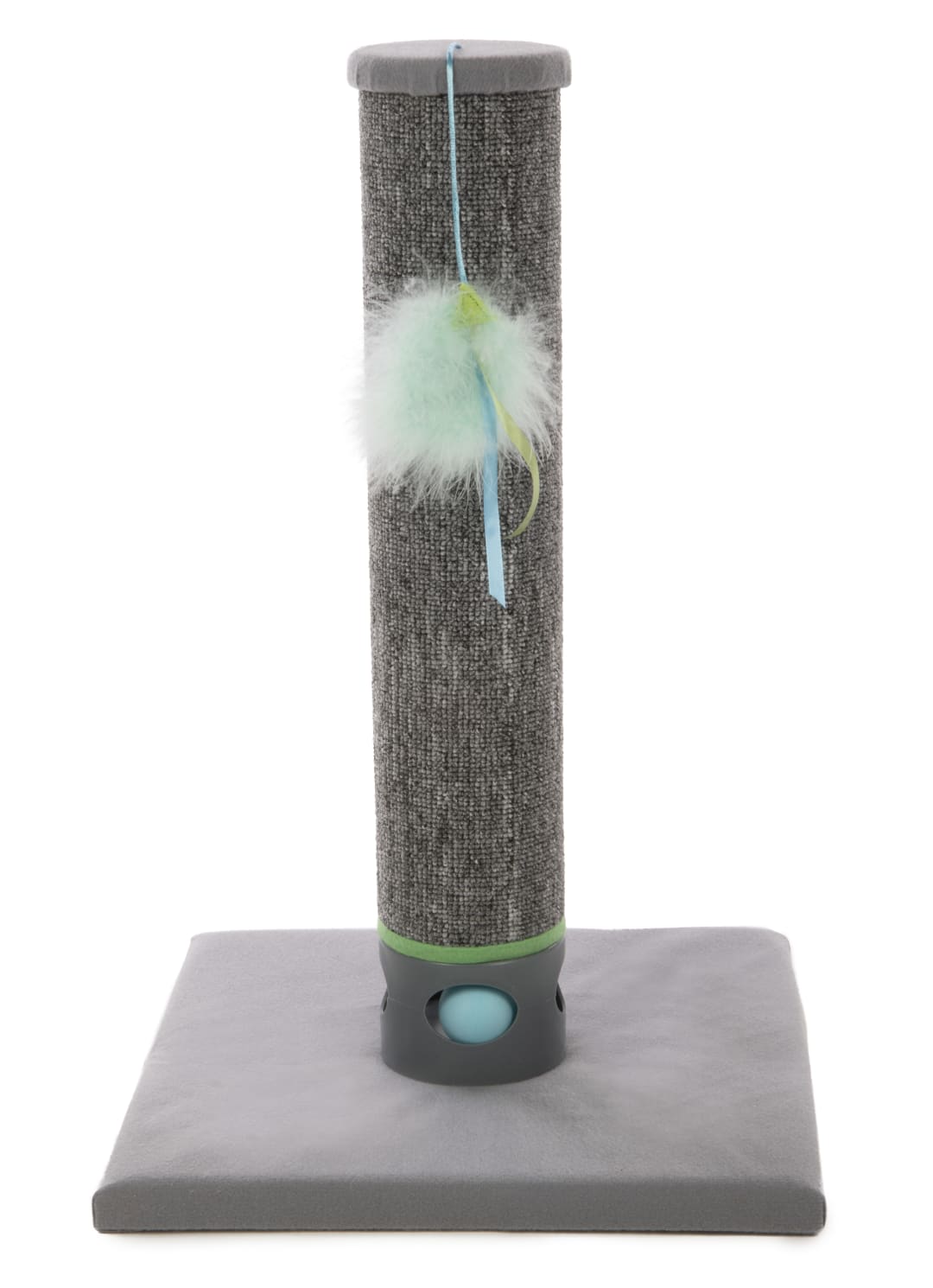 SmartyKat Playful Post Carpet Cat Scratching Post with Track Toy Base