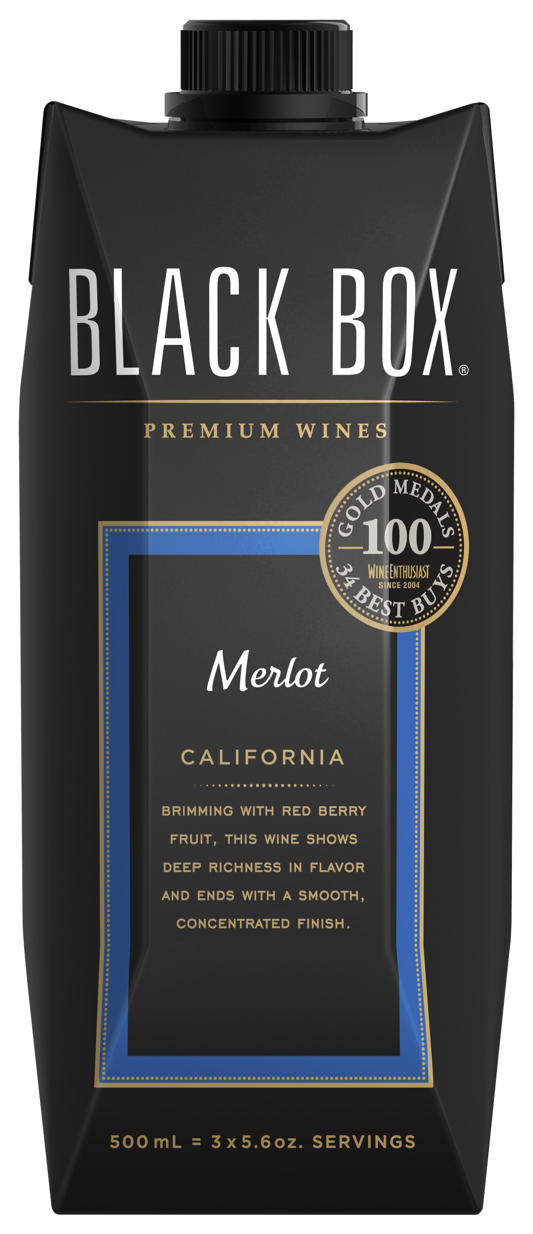 Black Box Merlot Red Wine 500ml Tetra