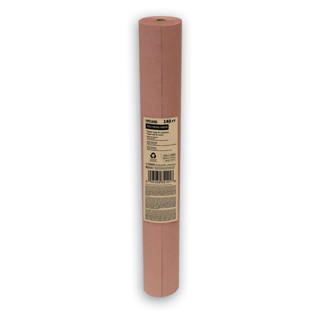 Trimaco Easy Mask 35-inch x 140-feet Red Rosin Paper