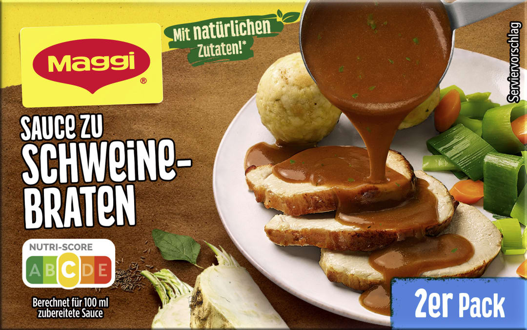 MAGGI Sauce Schweinebraten 2er Multipack, ergibt 500ml