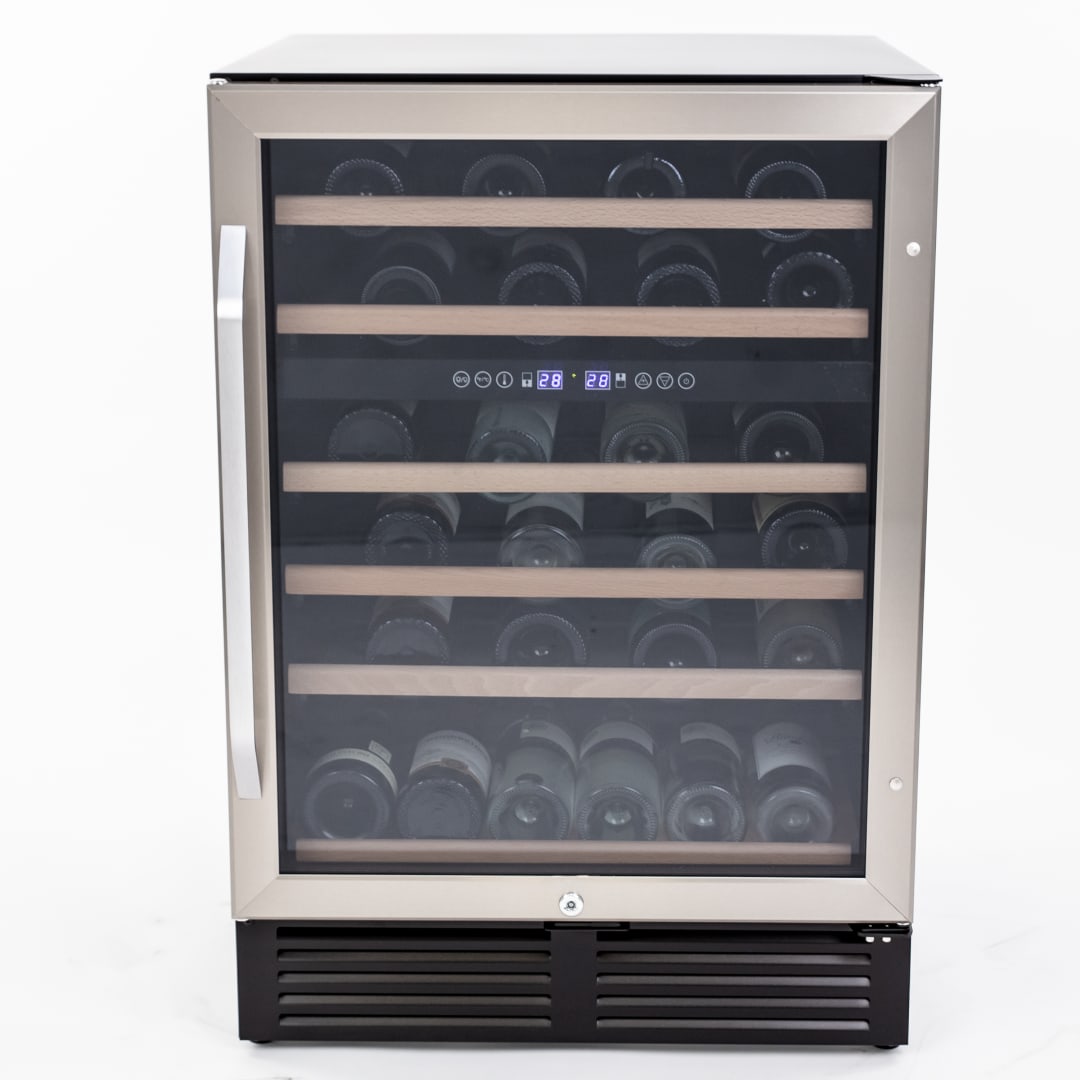 WCR496DS - Avanti 49 Bottle Dual-Zone Wine Cooler, Stainless Steel