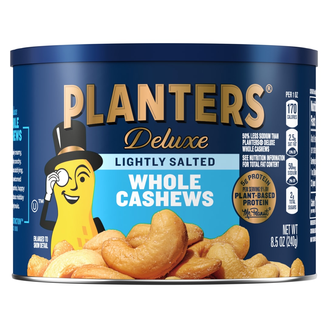 PLANTERS Deluxe Lightly Salted Whole Cashews