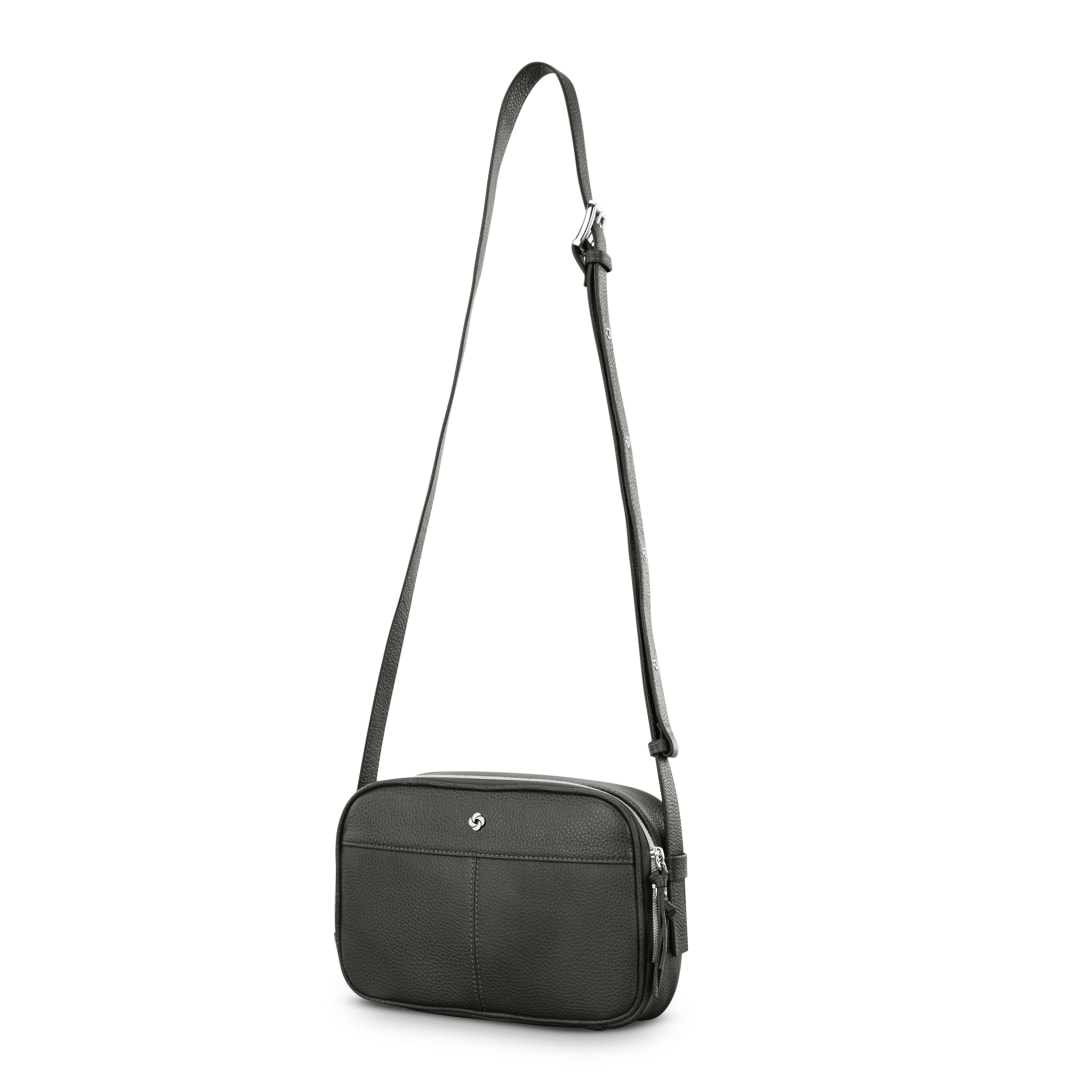 Mobile Sol 2 Leather Crossbody - Olive