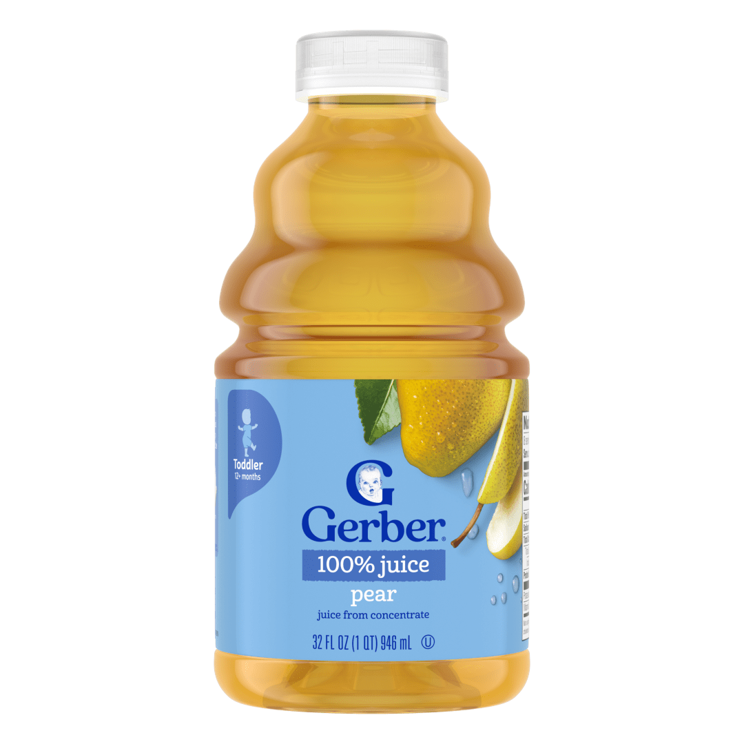 Gerber Pear Juice from Concentrate, Toddler Juice, Juice For Toddlers, Toddler Drink