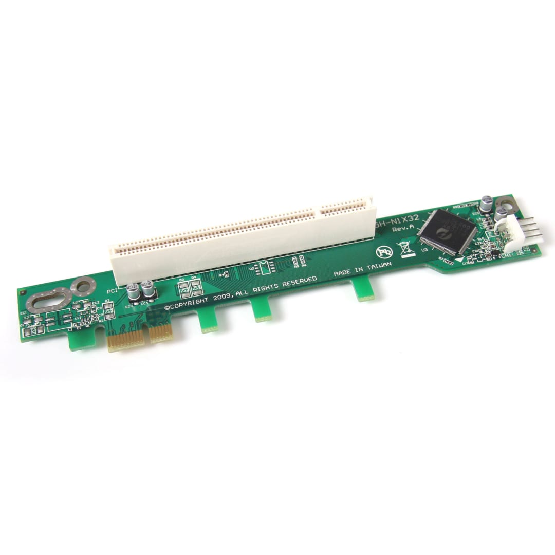 PCI Express to PCI Left Angle Riser Card