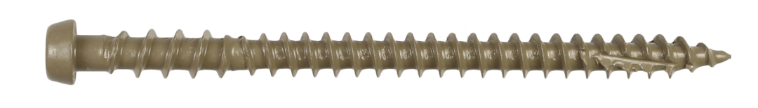 Simpson Strong-Tie DCU234BR05R350 Deck-Drive™ DCU COMPOSITE Screw — #10 x 2-3/4 in. T20, Quik Guard®, Brown 05 (350-Qty) (Pack of 300)