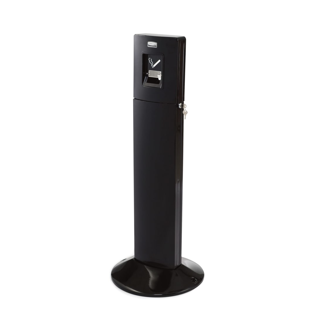 Rubbermaid Commercial Products Metropolitan Smokers' Station, Black