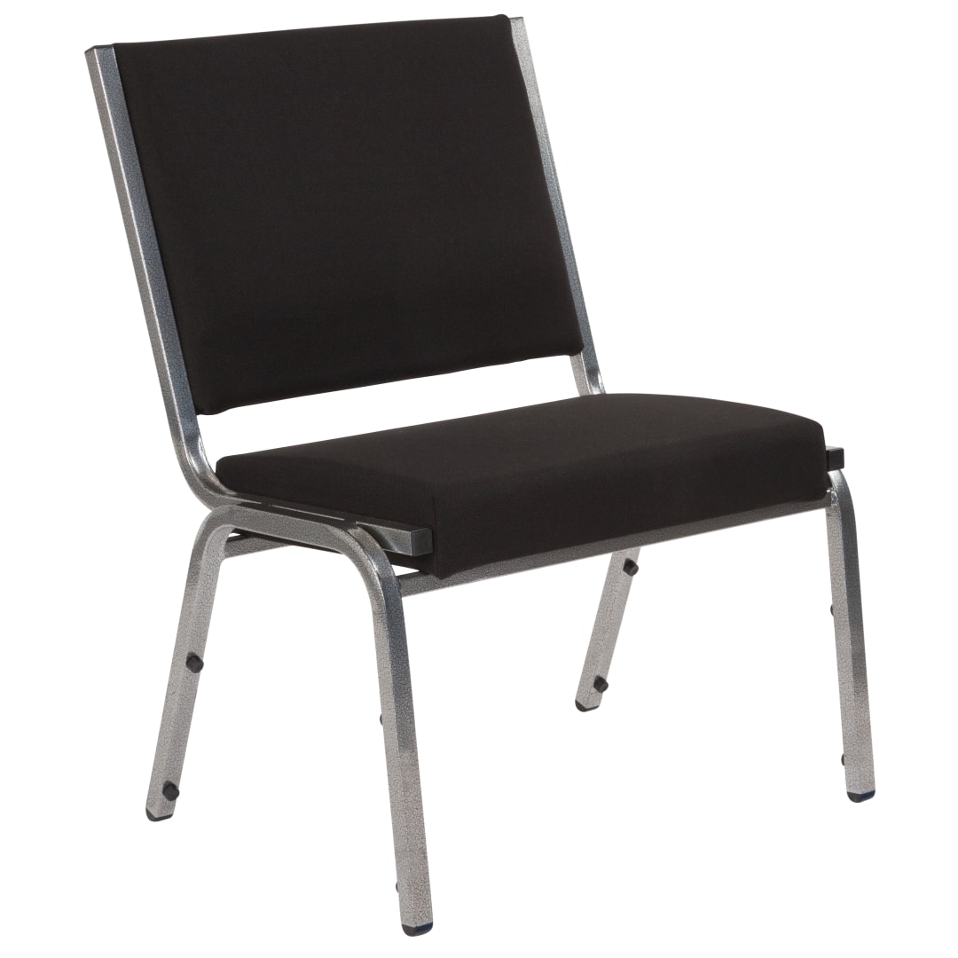 HERCULES Series 950 lb. Rated Black Fabric Bariatric Medical Reception Chair