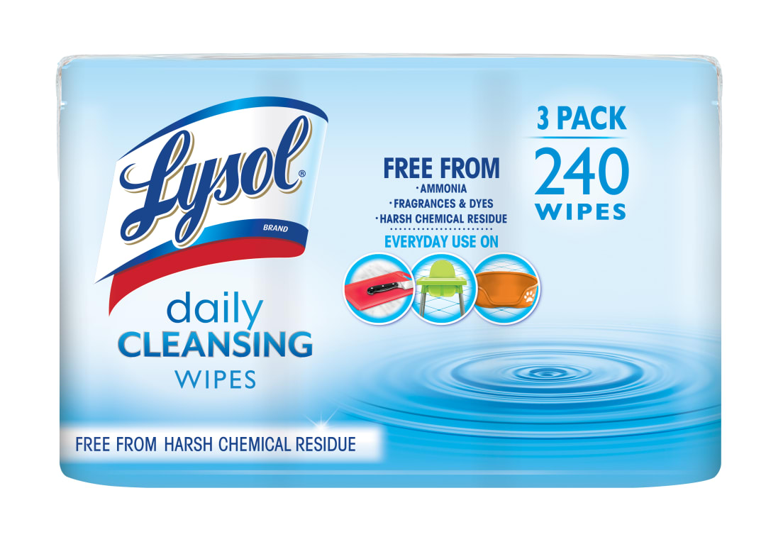 LYSOL® Daily Cleansing Wipes - 2/(3x80) ct.