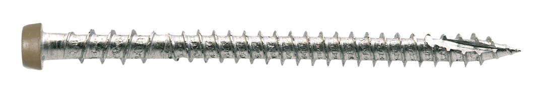 Simpson Strong-Tie DCU234S316BR05 Deck-Drive™ DCU COMPOSITE Screw (Collated) — #10 x 2-3/4 in. Type 316, Brown 05 (1000-Qty)