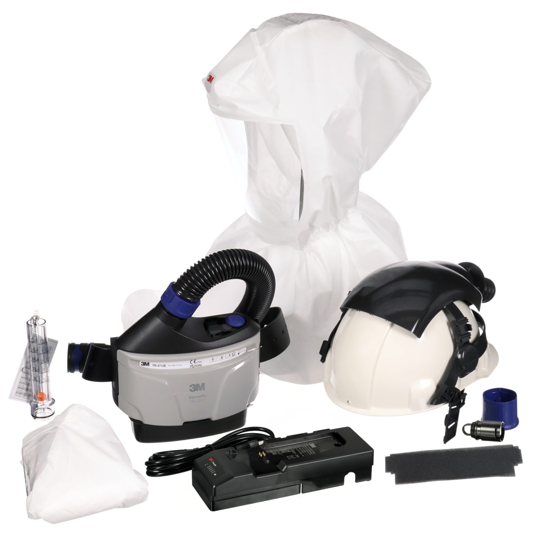 3M™ Versaflo™ Başlıklı Endüstriyel Baret, Motorlu Hava Besleme Kiti, TR-300E + IHK