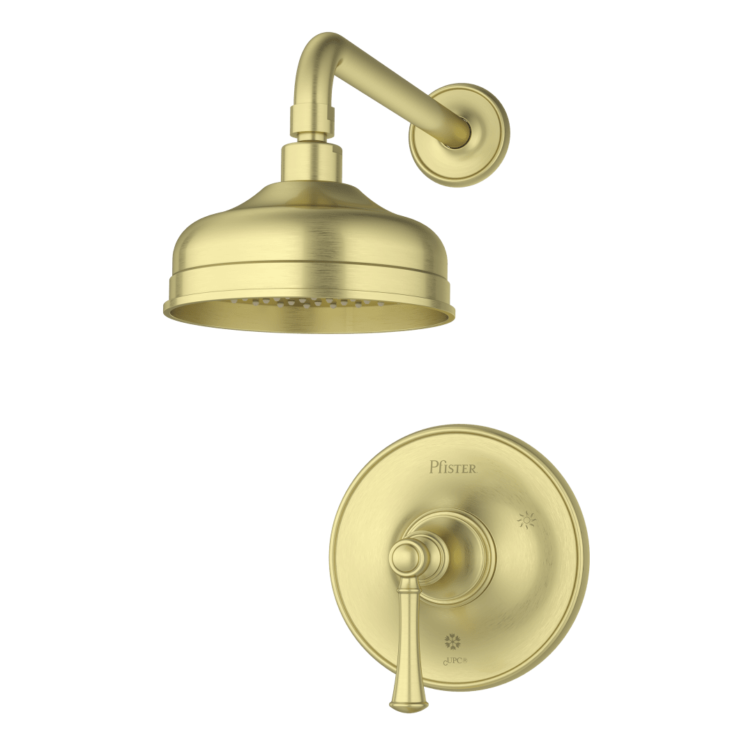 Tisbury Shower Trim in Brushed Gold