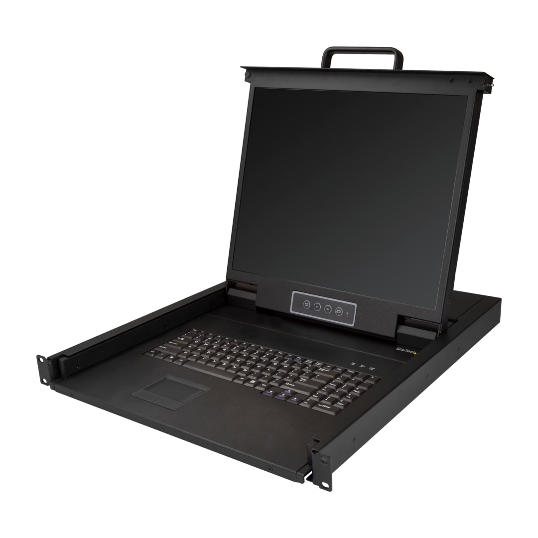 19 in Single VGA port KVM console for server rack