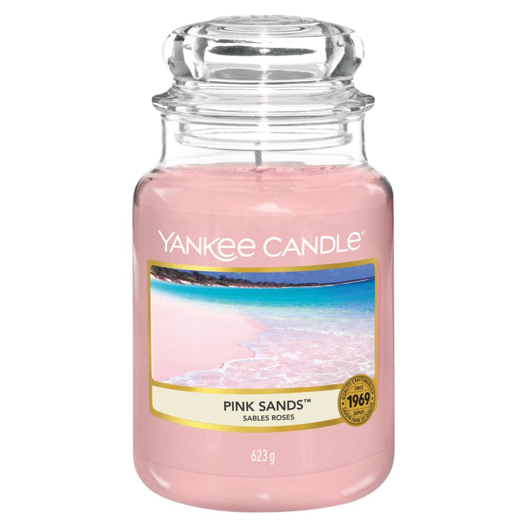 Yankee Candle® Scented Candle | Pink Sands Large Jar Candle | Long Burning Candles: up to 150 Hours | Gifts for Women