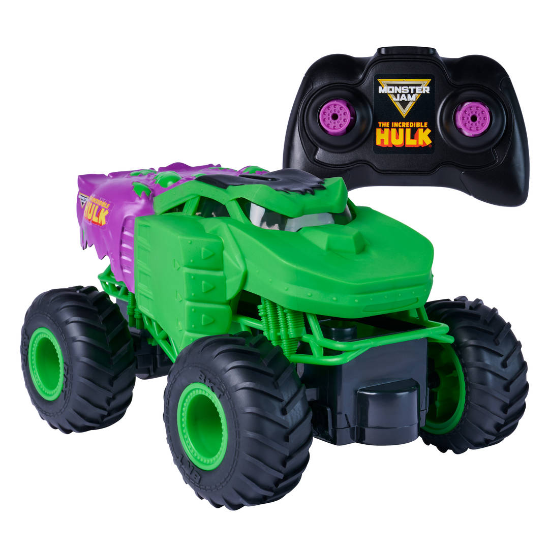 Monster Jam Marvel The Hulk RC Toy Monster Truck, 1:24 Scale