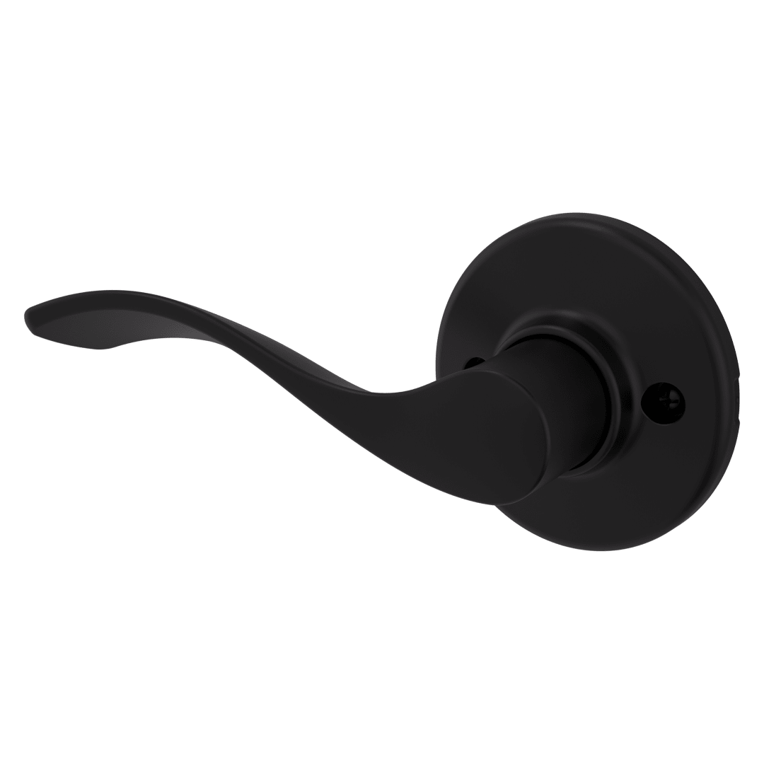 Balboa Half - Dummy Left Hand Wave Door Lever in Antique Brass